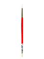 Winsor & Newton University Series Short-Handle Paint Brush, Size 6, Round Bristle, Red 1 thumbnail image