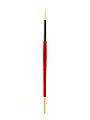 Winsor & Newton University Series Short-Handle Paint Brush, Size 8, Round Bristle, Red