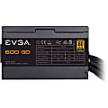 EVGA 600 GD Power Supply - Internal - 120 V AC, 230 V AC Input - 3.3 V DC, 5 V DC, 12 V DC Output - 600 W - 1 +12V Rails - 1 Fan(s) - 92% Efficiency