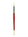 Winsor & Newton University Series Short-Handle Paint Brush, Size 10, Round Bristle, Red
