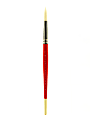 Winsor & Newton University Series Short-Handle Paint Brush, Size 12, Round Bristle, Red