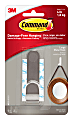3M Command Damage Free Removable Metal Hook, Large, 4 Lb, Brushed Nickel 1 thumbnail image