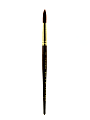 Winsor & Newton Galeria Short-Handle Paint Brush, Size 12, Round Bristle, Polyester, Burgundy