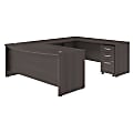 Bush Business Furniture 72"W Studio C U-Shaped Corner Desk With Mobile File Cabinet, Storm Gray, Standard Delivery 1 thumbnail image