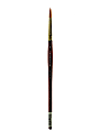 Grumbacher Goldenedge Watercolor Paint Brush, Size 6, Round Bristle, Sable Hair, Dark Red