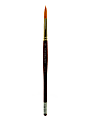Grumbacher Goldenedge Watercolor Paint Brush, Size 10, Round Bristle, Sable Hair, Dark Red