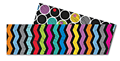 Carson-Dellosa 2-Sided Straight Borders, Colorful Chalkboard, 1/4'' x 38 3/16'', Multicolor, Grades Pre-K - 8, Pack Of 12 1 thumbnail image