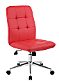 Boss Office Products Tifffany Task Chair, Red/Silver
