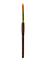 Grumbacher Goldenedge Watercolor Paint Brush, Size 14, Round Bristle, Sable Hair, Dark Red