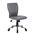 Boss Office Products Tiffany Modern Ergonomic Mid-Back Office Chair, Gray