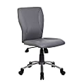 Boss Office Products Tiffany Modern Ergonomic Mid-Back Office Chair, Gray 1 thumbnail image