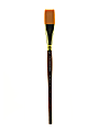 Grumbacher Goldenedge Watercolor Paint Brush, 3/4", Stroke Bristle, Sable Hair, Dark Red