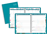 AT-A-GLANCE® Weekly/Monthly Academic Planner, 8 1/2" x 11", 30% Recycled, Teal, July 2015-June 2016