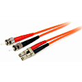 StarTech.com 2m Fiber Optic Cable  - LSZH - LC/ST - OM1 - LC to ST Fiber Patch Cable  - 2m LC/ST Fiber Optic Cable - 2 m LC to ST Fiber Patch Cable - 2 meter LC to ST Fiber Cable