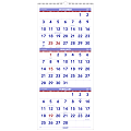 AT-A-GLANCE® 3 Months Per Page 14-Month Wall Calendar, 12 1/4" x 27", 30% Recycled, White, December 2017 To January 2019 (PM1128-18)