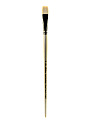 Winsor & Newton Artisan Series Paint Brush, Size 18, Bright Bristle, Synthetic, Silver