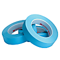 3M™ 215 Masking Tape, 3" Core, 1" x 180', Blue, Pack Of 36