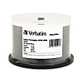 Verbatim® DataLifePlus® DVD+RW Printable Disc Spindle, White, Pack Of 50 1 thumbnail image