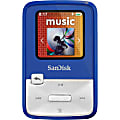 SanDisk Sansa Clip Zip SDMX22-004G-A57B 4 GB Flash MP3 Player - Blue 1 thumbnail image