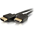 C2G Ultra Flexible High-Speed HDMI Cable With Low Profile Connectors, 1'