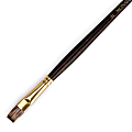 Winsor & Newton Monarch Long-Handle Paint Brush, Size 10, Flat Bristle, Synthetic, Brown 1 thumbnail image