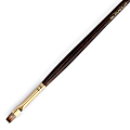 Winsor & Newton Monarch Long-Handle Paint Brush, Size 2, Fan Bristle, Synthetic, Brown 1 thumbnail image
