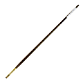 Winsor & Newton Monarch Long-Handle Paint Brush, Size 2, Flat/Bright Bristle, Synthetic, Brown 1 thumbnail image