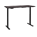 Bush Business Furniture Move 60 Series 72"W x 30"D Height Adjustable Standing Desk, Storm Gray/Black Base, Premium Installation