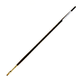 Winsor & Newton Monarch Long-Handle Paint Brush, Size 2, Flat Bristle, Synthetic, Brown
