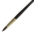 Winsor & Newton Monarch Long-Handle Paint Brush, Size 14, Round Bristle, Synthetic, Brown