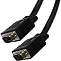 4XEM High-Resolution Coax Male to Male VGA Cable, 25', Black