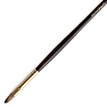 Winsor & Newton Monarch Long-Handle Paint Brush, Size 4, Filbert Bristle, Synthetic, Brown