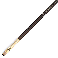 Winsor & Newton Monarch Long-Handle Paint Brush, Size 6, Flat/Bright Bristle, Synthetic, Brown 1 thumbnail image