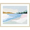 Amanti Art Soft Coastal I by Isabelle Z Wood Framed Wall Art Print, 41”W x 33”H, Natural 1 thumbnail image