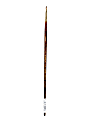 Winsor & Newton Monarch Long-Handle Paint Brush, Size 0, Flat Bristle, Synthetic, Brown 1 thumbnail image