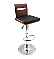 LumiSource Viera Bar Stool, Walnut 1 thumbnail image