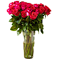 Rose Farmers Hot Pink Long Stem Roses, Hot Pink, Box Of 24 Roses