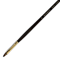 Winsor & Newton Monarch Long-Handle Paint Brush, Size 4, Short Filbert, Synthetic, Brown