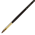 Winsor & Newton Monarch Long-Handle Paint Brush, Size 6, Filbert Bristle, Synthetic, Brown 1 thumbnail image