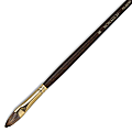 Winsor & Newton Monarch Long-Handle Paint Brush, Size 8, Filbert Bristle, Synthetic, Brown