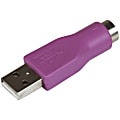 StarTech.com - Keyboard adapter - 6 pin PS/2 (F) - 4 pin USB Type A (M) - Connect a supported PS/2 keyboard to the USB port on your computer 1 thumbnail image