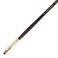 Winsor & Newton Monarch Long-Handle Paint Brush, Size 4, Flat Bristle, Synthetic, Brown 1 thumbnail image