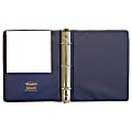 Wilson Jones® 8 1/2" x 5 1/2" Ring Binder, 1" Rings, Dark Blue 1 thumbnail image
