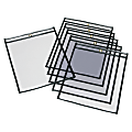 SKILCRAFT® #13 Transparent Poly Envelopes, Clear/Black, Pack Of 25 (AbilityOne 7510-01-647-7926) 1 thumbnail image