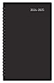 2024-2025 Office Depot® Brand 14-Month Daily Academic Planner, 5" x 8", 30% Recycled, Black, July 2024 To August 2025