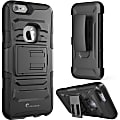 i-Blason Prime Carrying Case (Holster) Apple iPhone Smartphone - Black - Shock Absorbing Interior, Abrasion Resistant Interior - Silicone Interior - Holster, Belt Clip