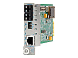 Omnitron iConverter GX/T - Fiber media converter - GigE - 10Base-T, 100Base-TX, 1000Base-T, 1000Base-X - RJ-45 / SC multi-mode - up to 722 ft - 850 nm