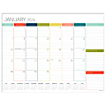 2024 TF Publishing Medium Monthly Desk Pad Calendar, 12" x 17", Rainbow, January To December