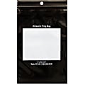 C-Line Write-On Reclosable Poly Bags For Tools, 4"W x 6"L, Black, Box Of 1,000