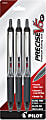 Pilot® Precise™ V5 Liquid Ink Retractable Rollerball Pens, Extra-Fine Point, 0.5mm, Black Barrel, Black Ink, Pack Of 3 1 thumbnail image